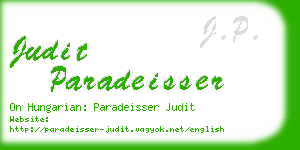 judit paradeisser business card